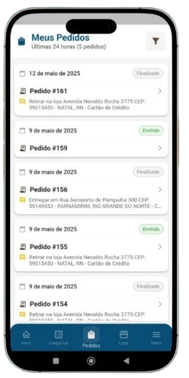 Histórico de Pedidos